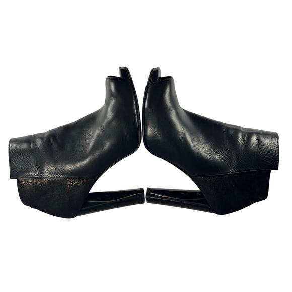 Stuart Weitzman Leather peep-toe ankle boots - Picture 4 of 10